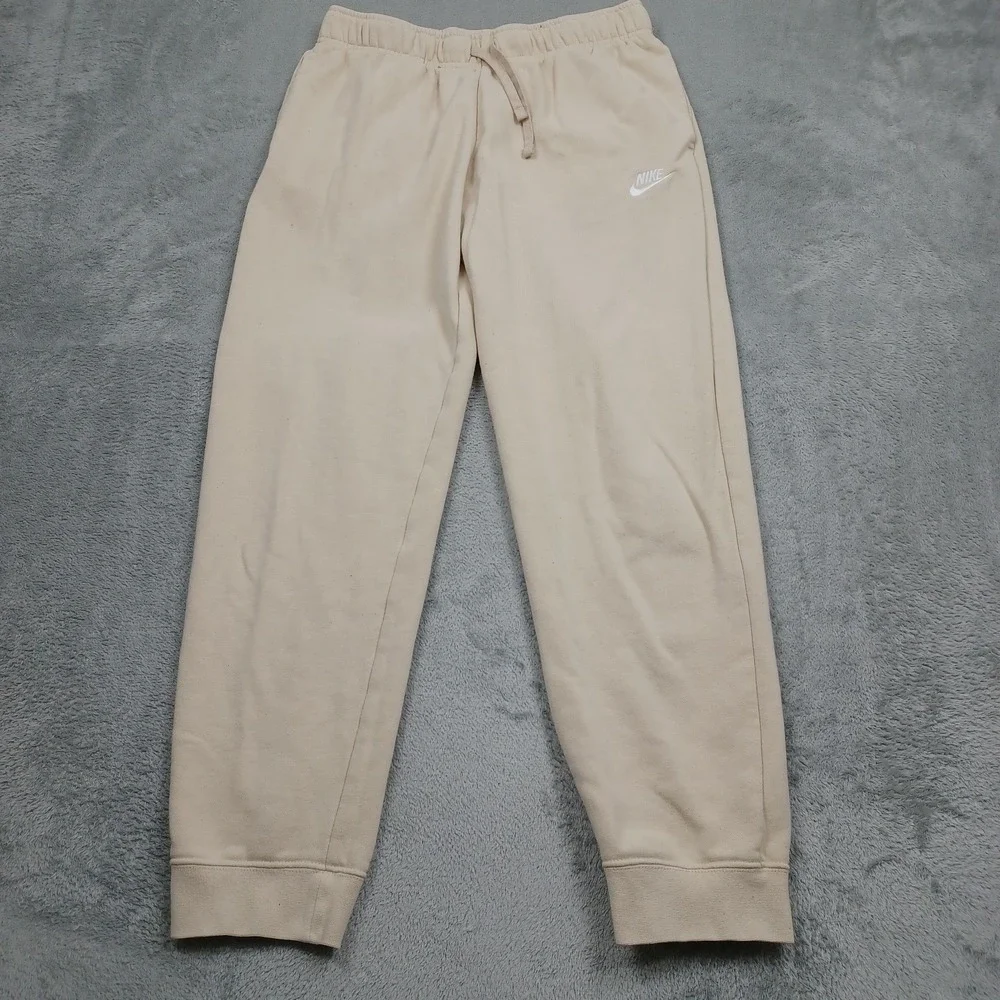 Nike Joggers Womens Medium Brown Fleece Activewear Casual Drawstring